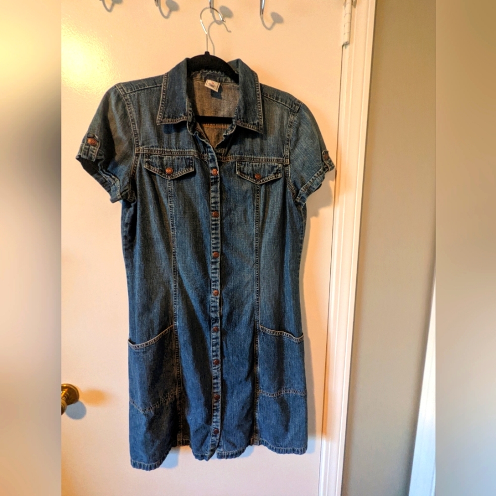 Old Navy Short Sleeve Denim Dress
